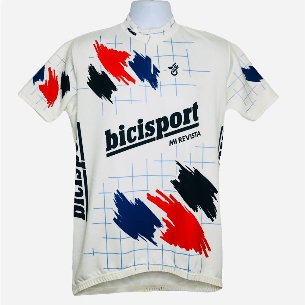 Vtg 80s 90s Monvar Sport Biciport Supera Meta Spain Autographed Cycling Jersey